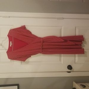Loft Red Wrap Dress